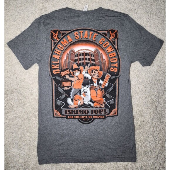 Eskimo Joe’s For the Love of Orange Gray T-Shirt Sz S Stillwater Oklahoma - Picture 3 of 5